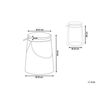 Beliani Pouf de rangement pour enfants en Lin synthétique Moderne APACHE  