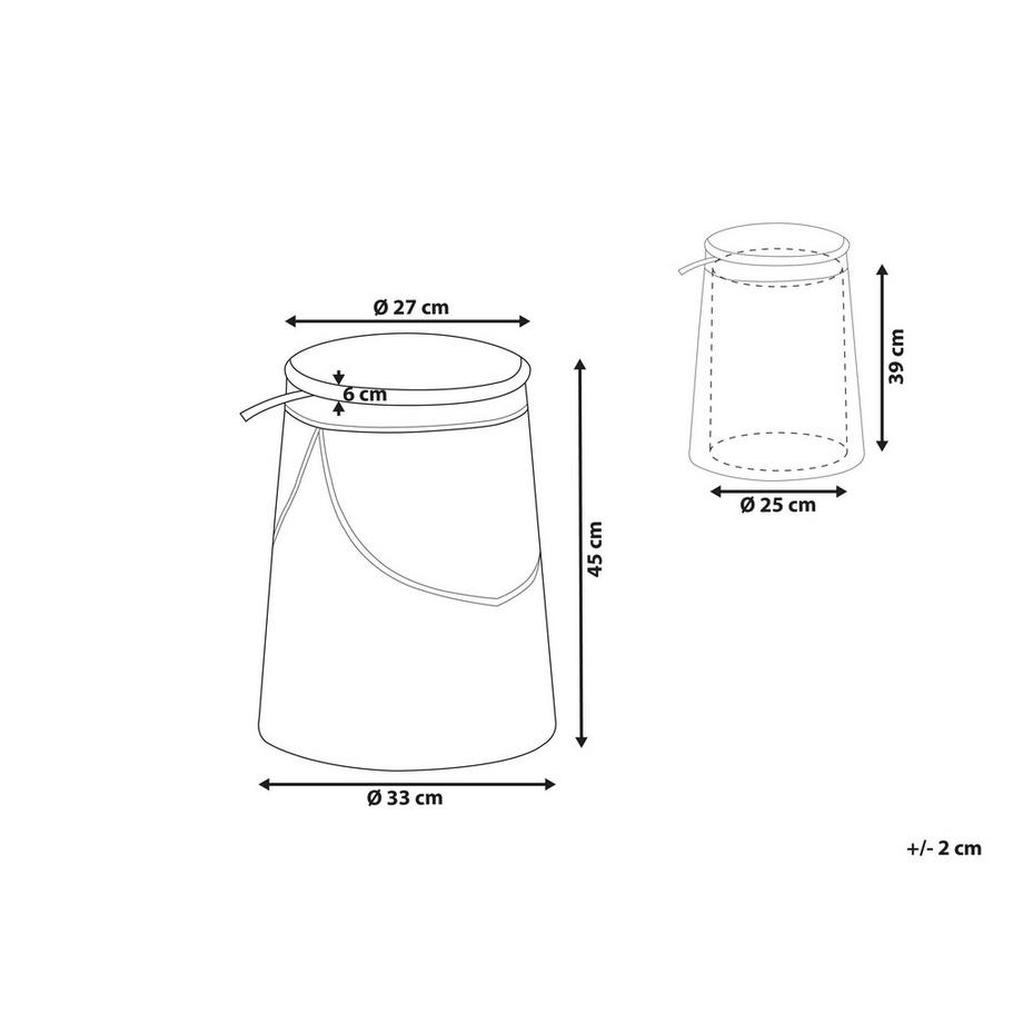 Beliani Pouf de rangement pour enfants en Lin synthétique Moderne APACHE  