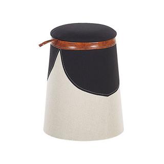 Beliani Pouf de rangement pour enfants en Lin synthétique Moderne APACHE  
