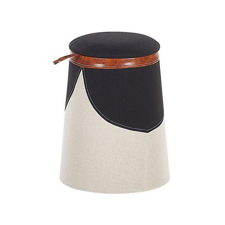 Beliani Pouf de rangement pour enfants en Lin synthétique Moderne APACHE  