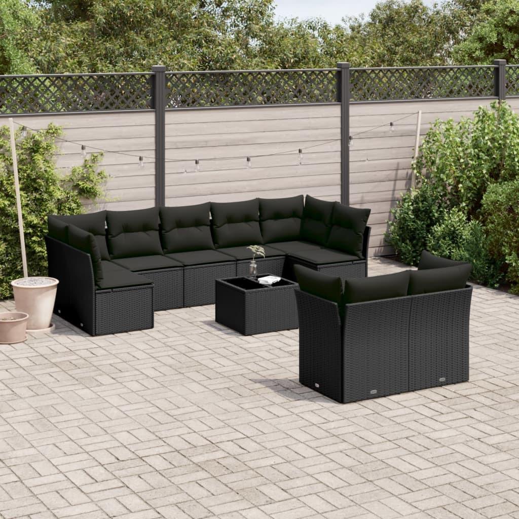 VidaXL set divano da giardino Polirattan  