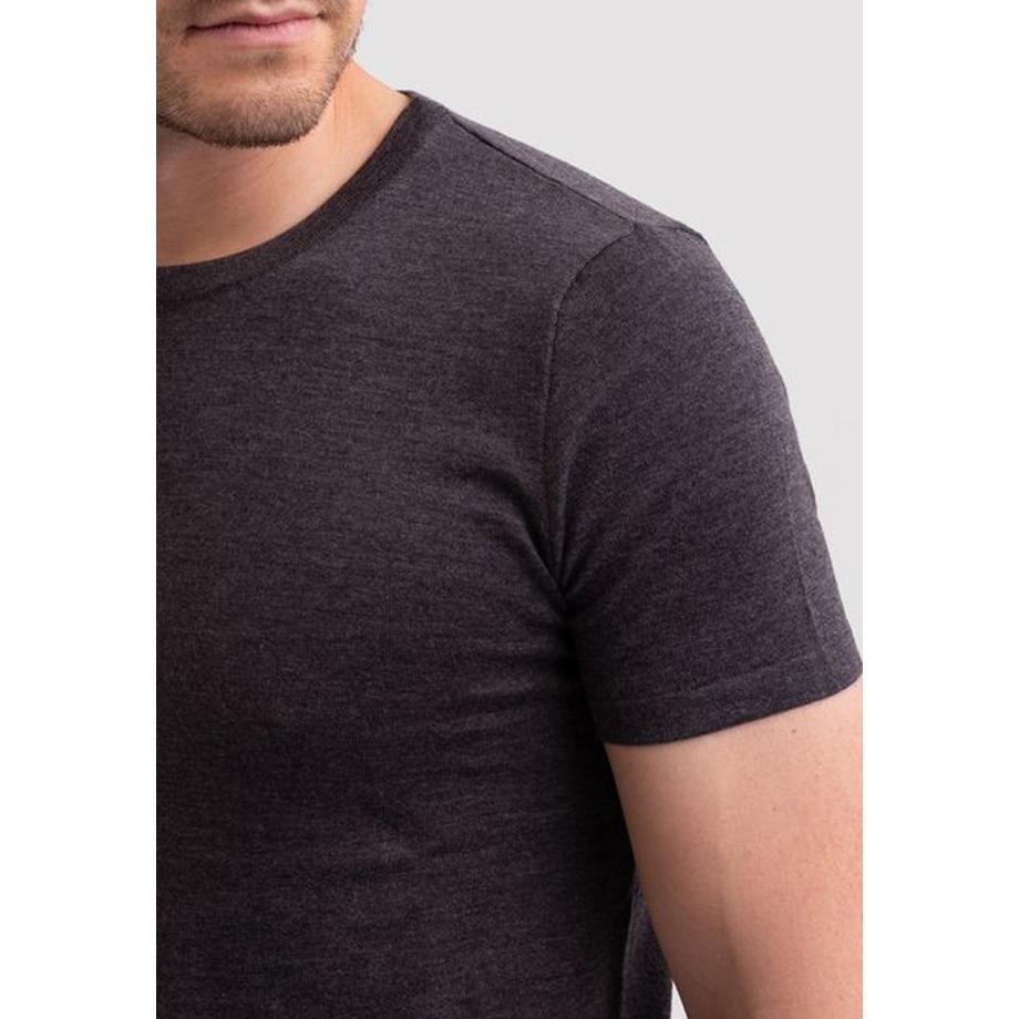 CASH-MERE.CH T-Shirt Col Rond Manches Courtes Cachemire  