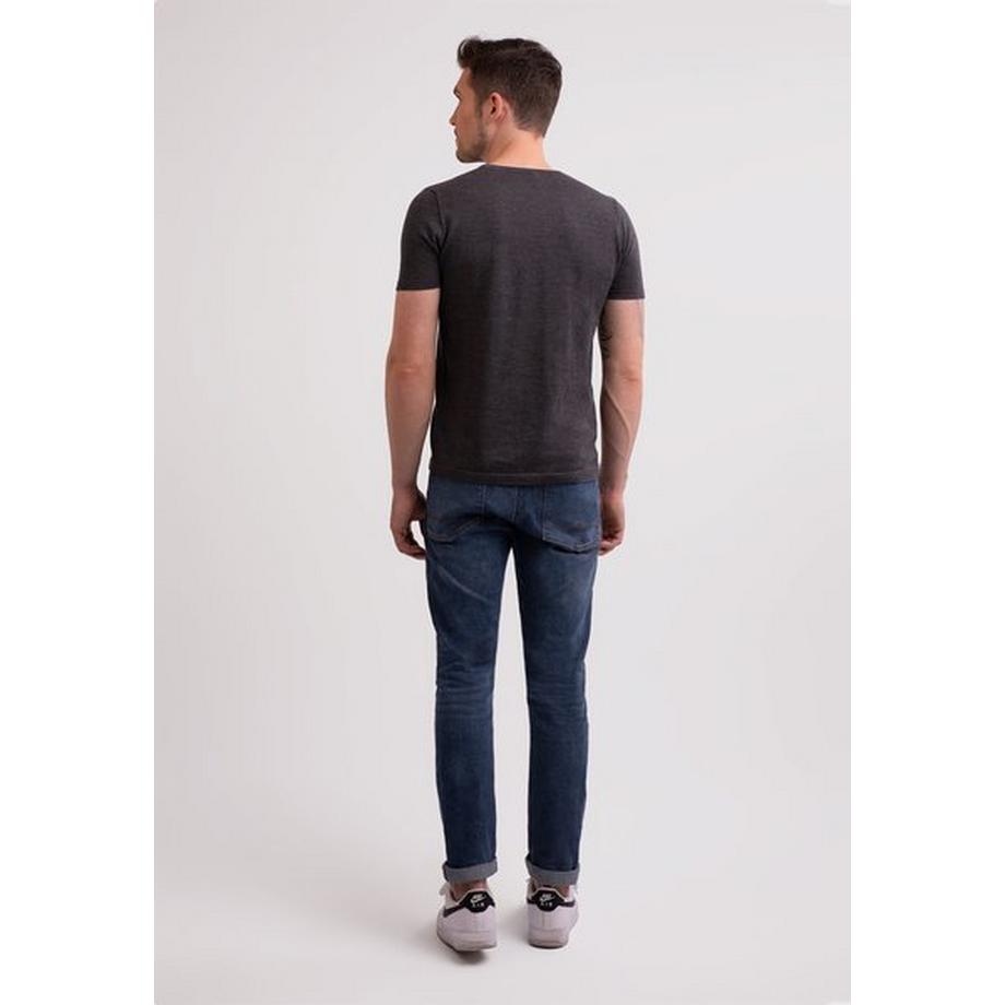 CASH-MERE.CH T-Shirt Col Rond Manches Courtes Cachemire  