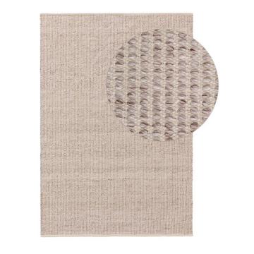 Tapis fabriqué à partir de matériaux recyclés Nyssa Crème/Taupe