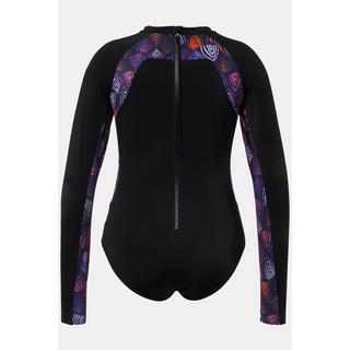 Ulla Popken Costume da bagno maniche lunghe UPF 50+ Collo Alto  
