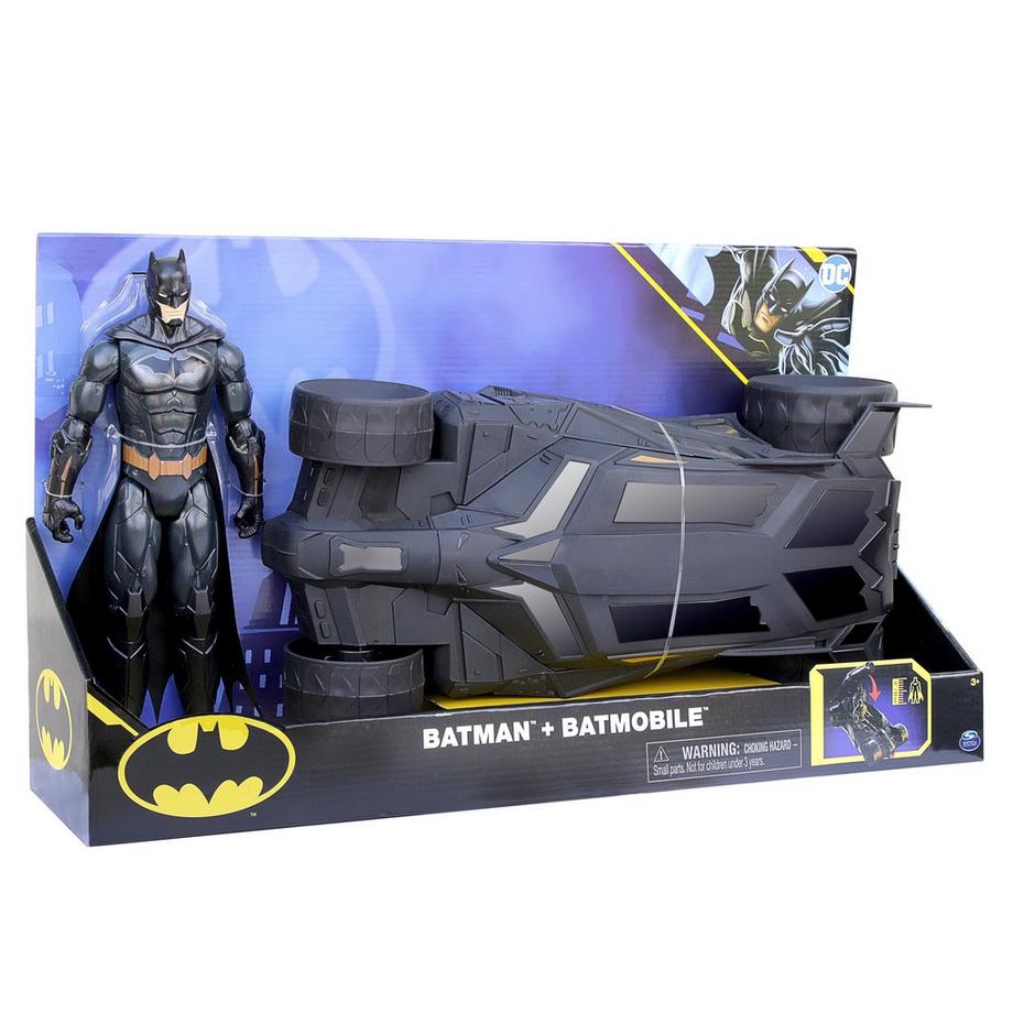 Spin Master  Batman Batmobile & Batman im Versus-Design (30cm) 