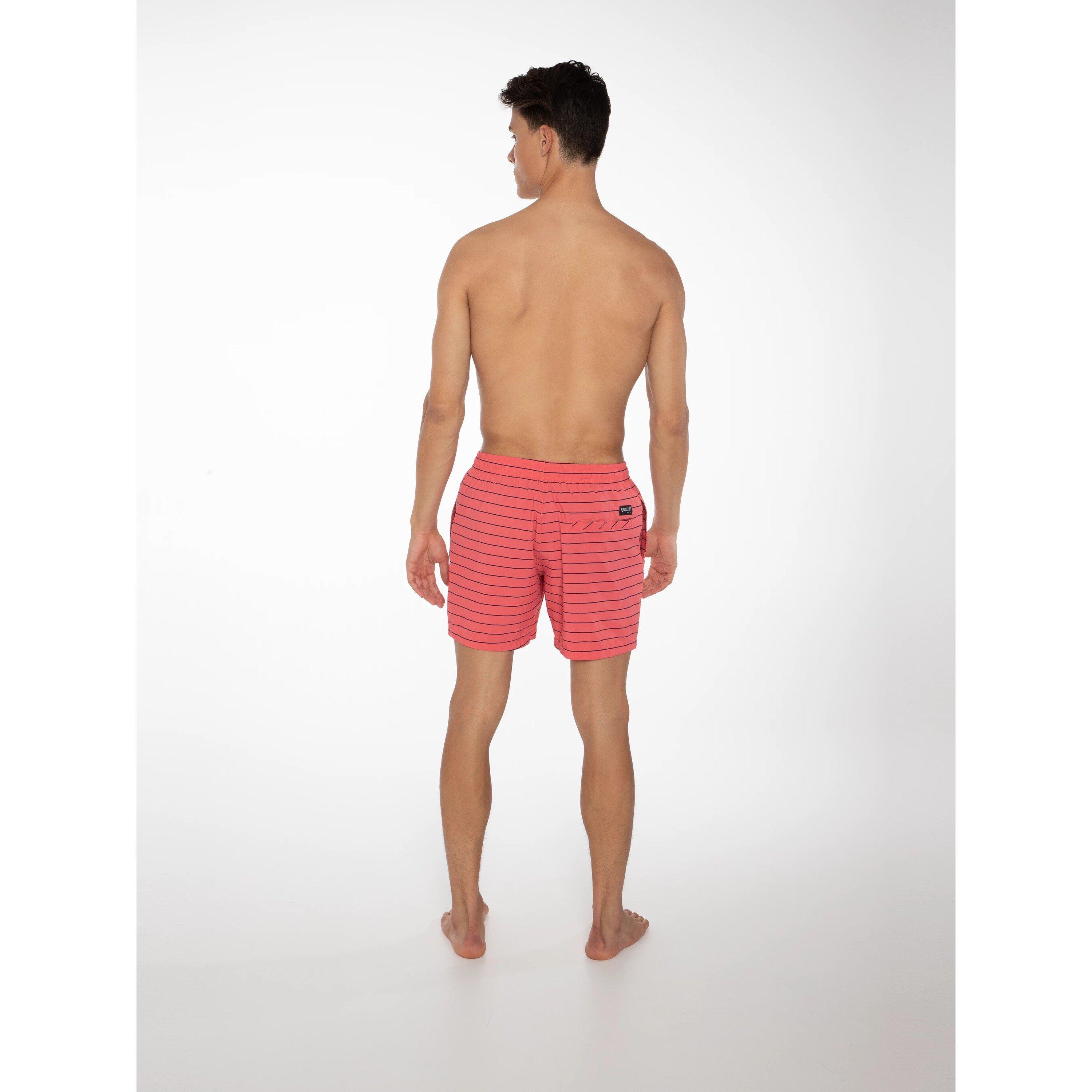 PROTEST Sharif Gestreifte Strandshorts  