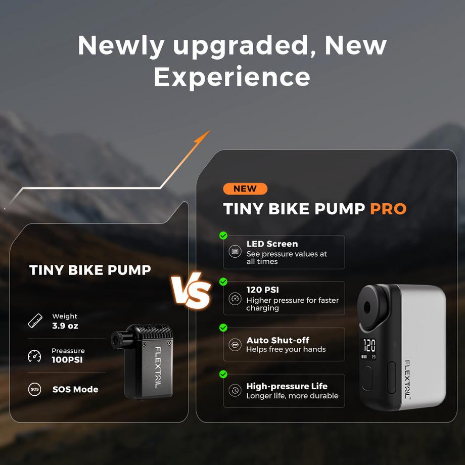 Flextail  BIKE PUMP PRO Mini-Reifenpumpe 