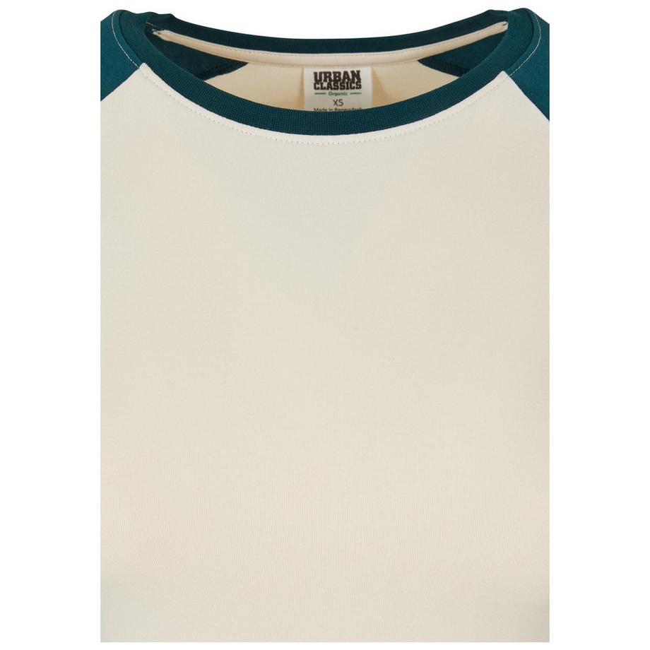 URBAN CLASSICS T-Shirt Crop Manches Longues Baseball Rétro  
