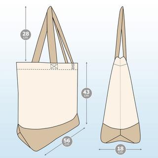 Only-bags.store  Jutetasche Shopper Einkaufstasche Badetasche 