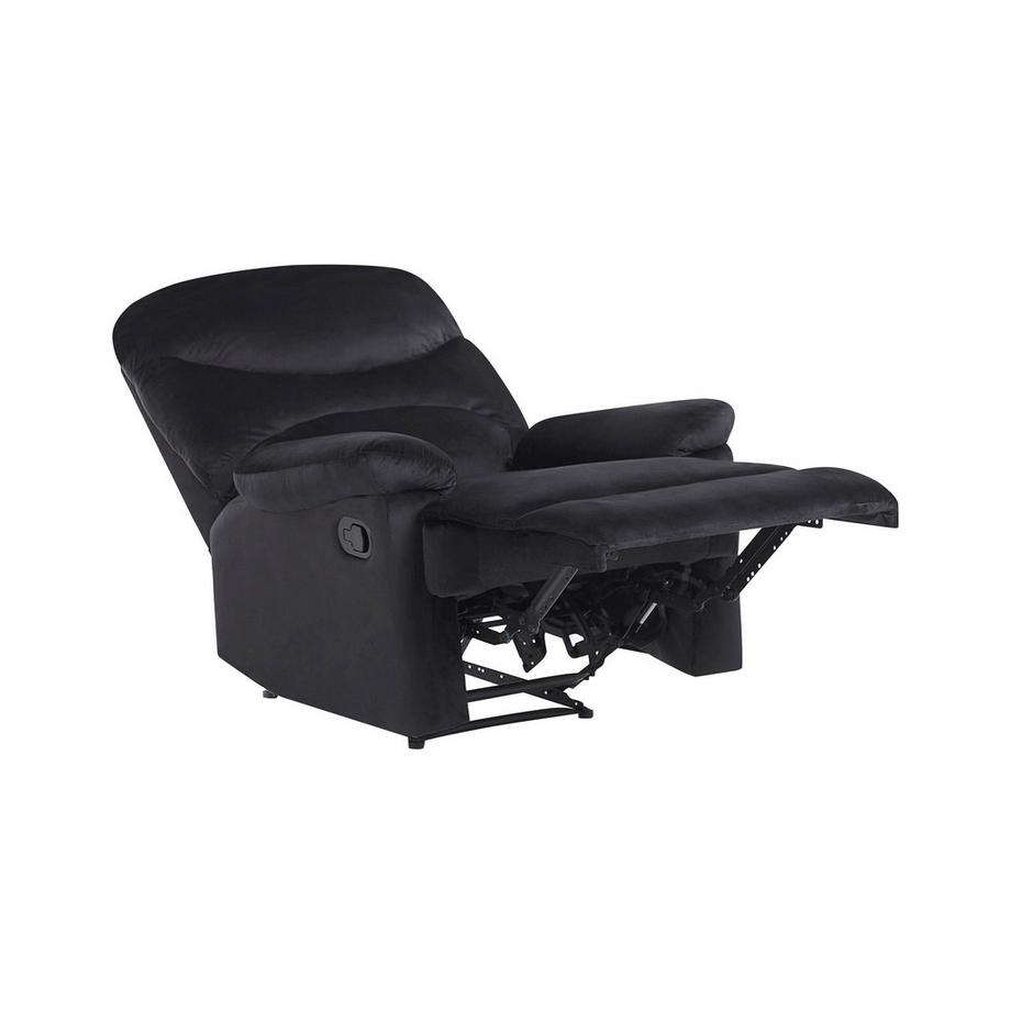 Beliani Fauteuil inclinable en Velours Industriel ESLOV  