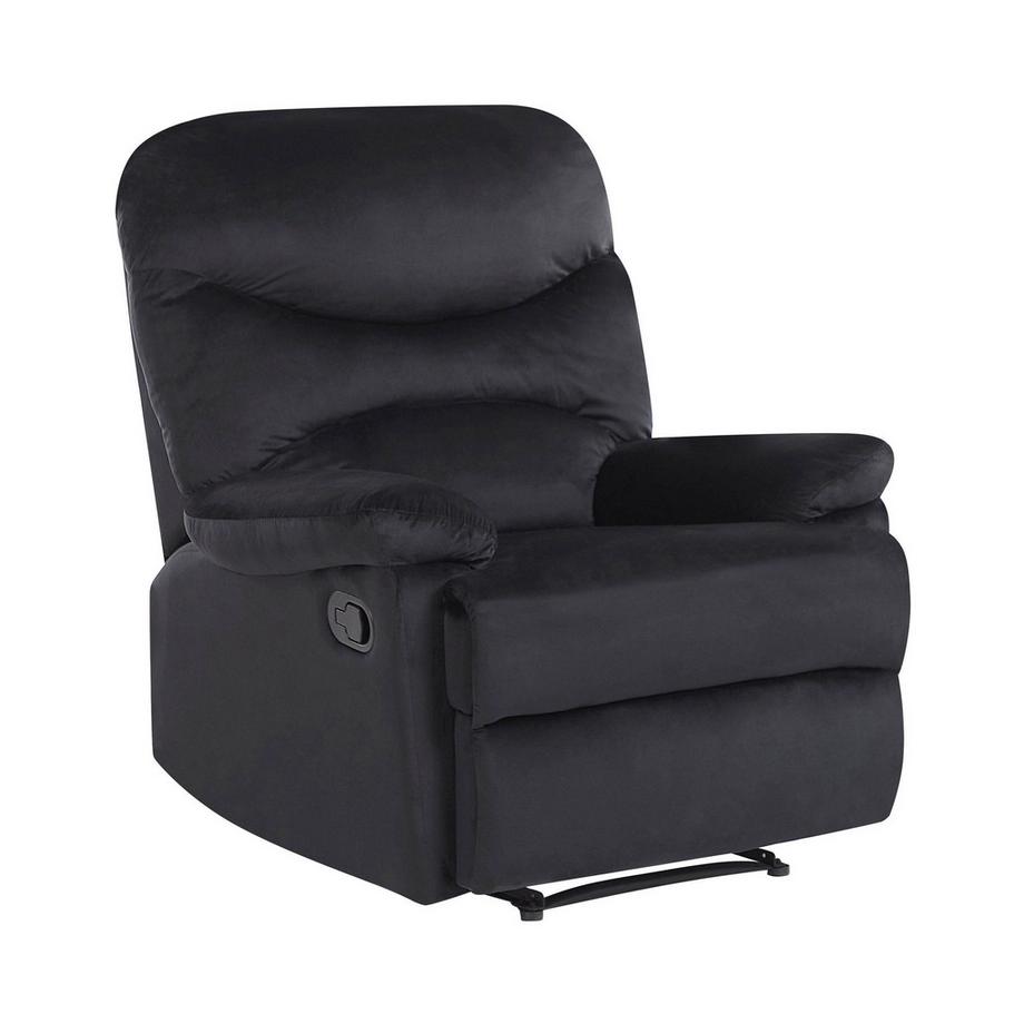 Beliani Fauteuil inclinable en Velours Industriel ESLOV  