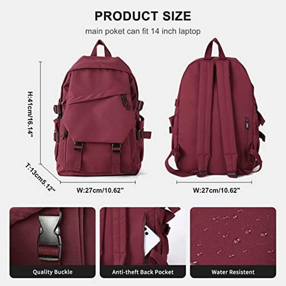 Only-bags.store Zaino leggero casual per laptop impermeabile  