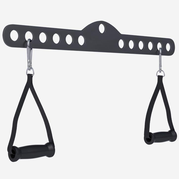 Image of Multihook Bar Mit 2 Einzelhandgriffen Unisex Schwarz ONE SIZE