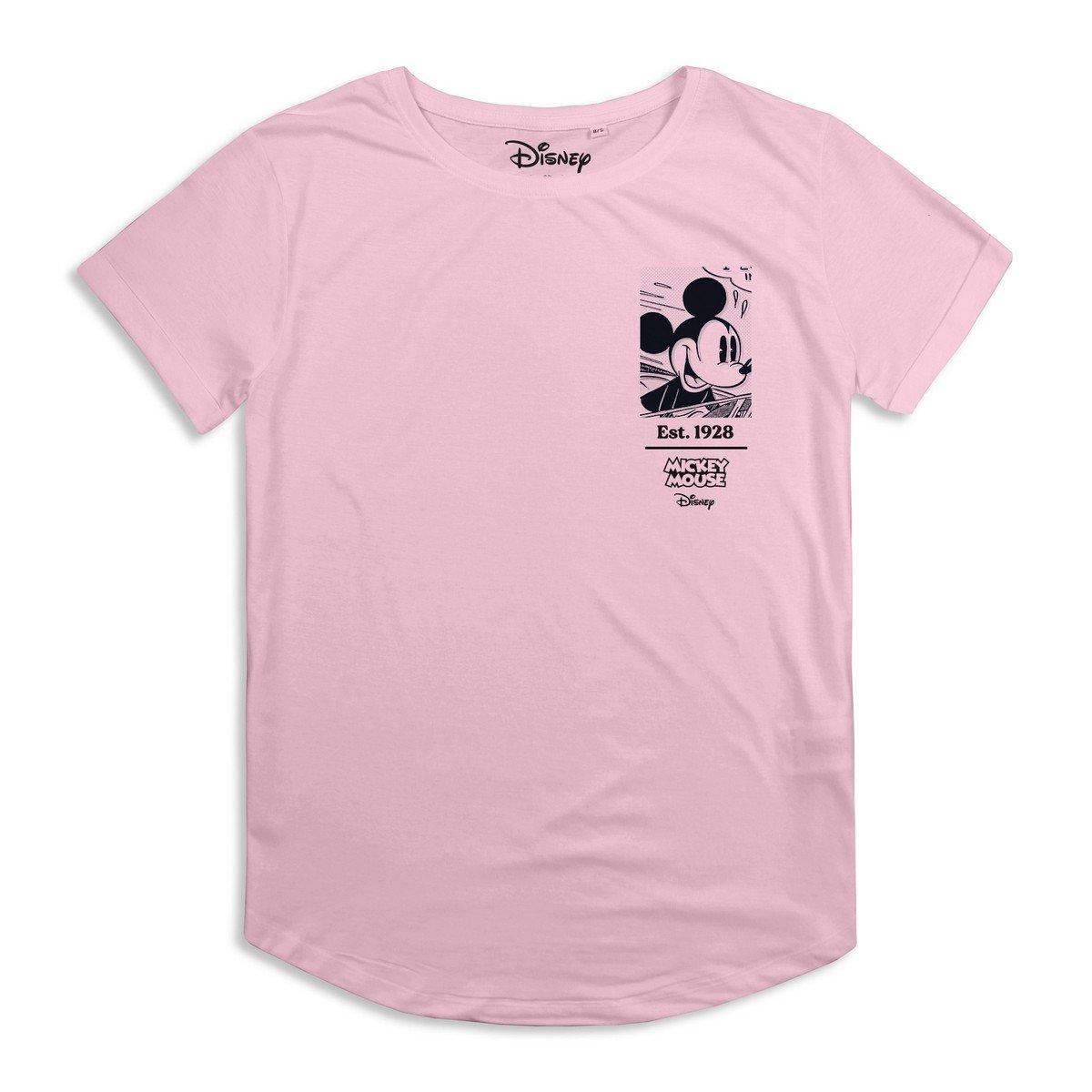 Image of Comic Book Mickey Tshirt Damen Hellrosa S