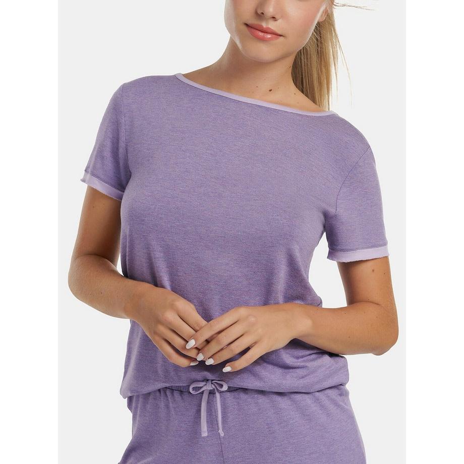 Pyjama-Top T-Shirt mit kurzen Ärmeln Laura