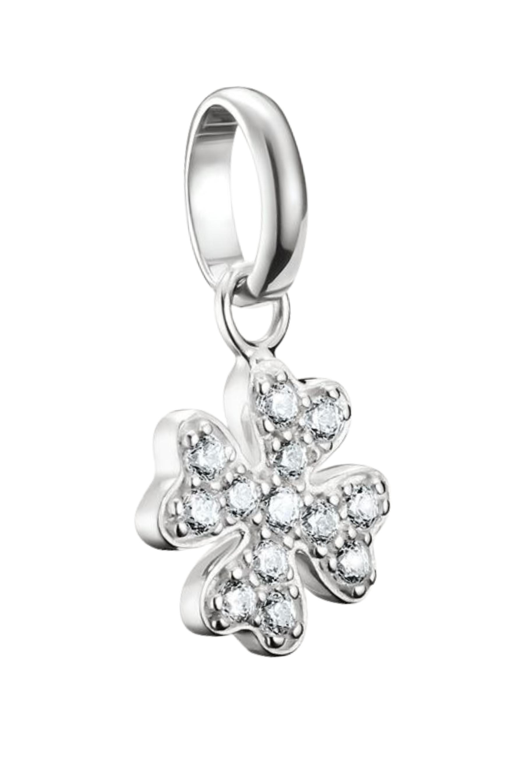 Thomas Sabo  Charm-Anhänger Glücksklee Mit Steinen 