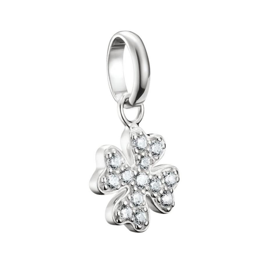 Thomas Sabo  Charm-Anhänger Glücksklee Mit Steinen 