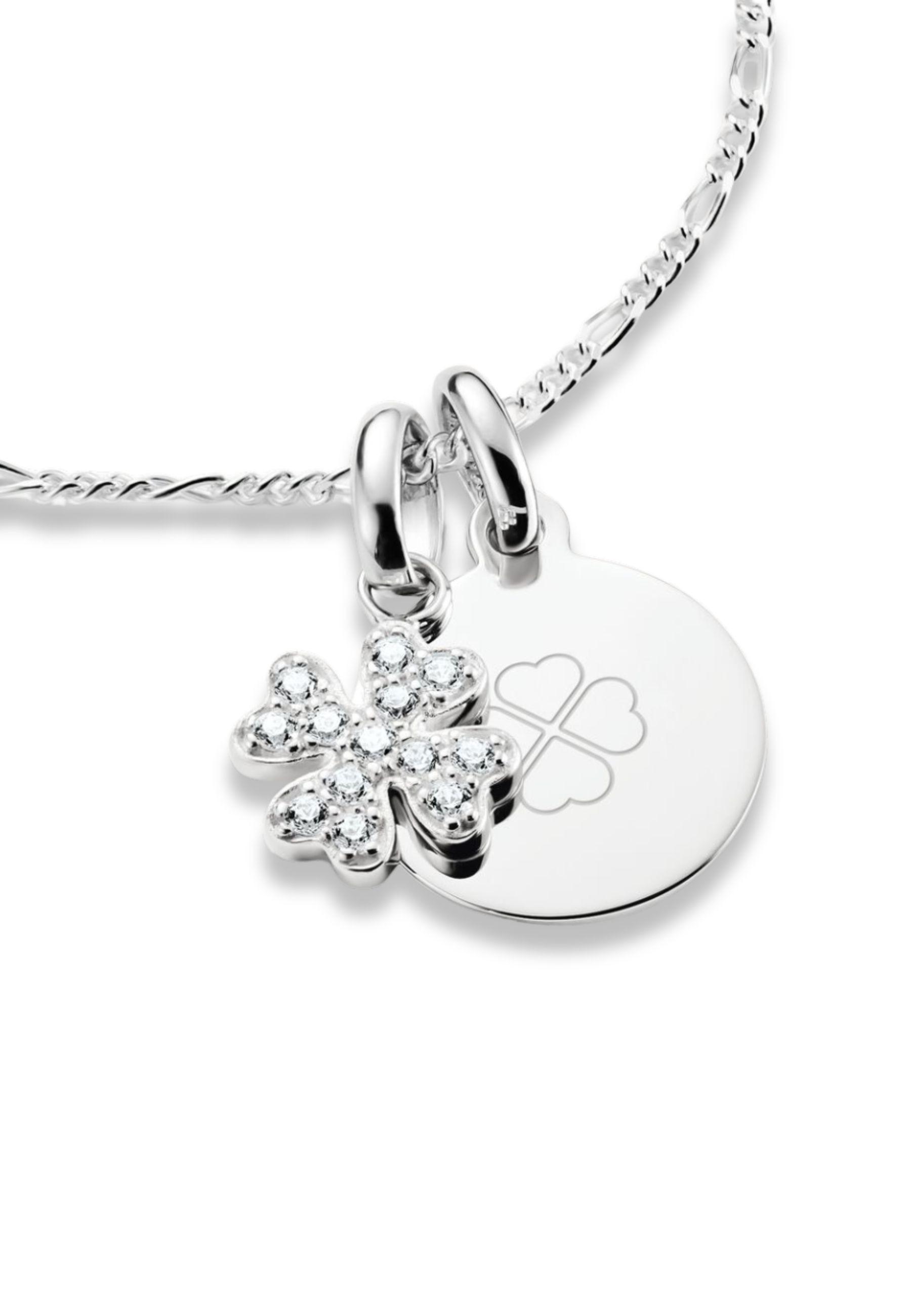 Thomas Sabo  Charm-Anhänger Glücksklee Mit Steinen 