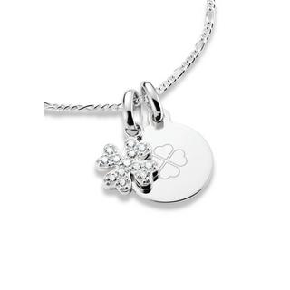 Thomas Sabo  Charm-Anhänger Glücksklee Mit Steinen 
