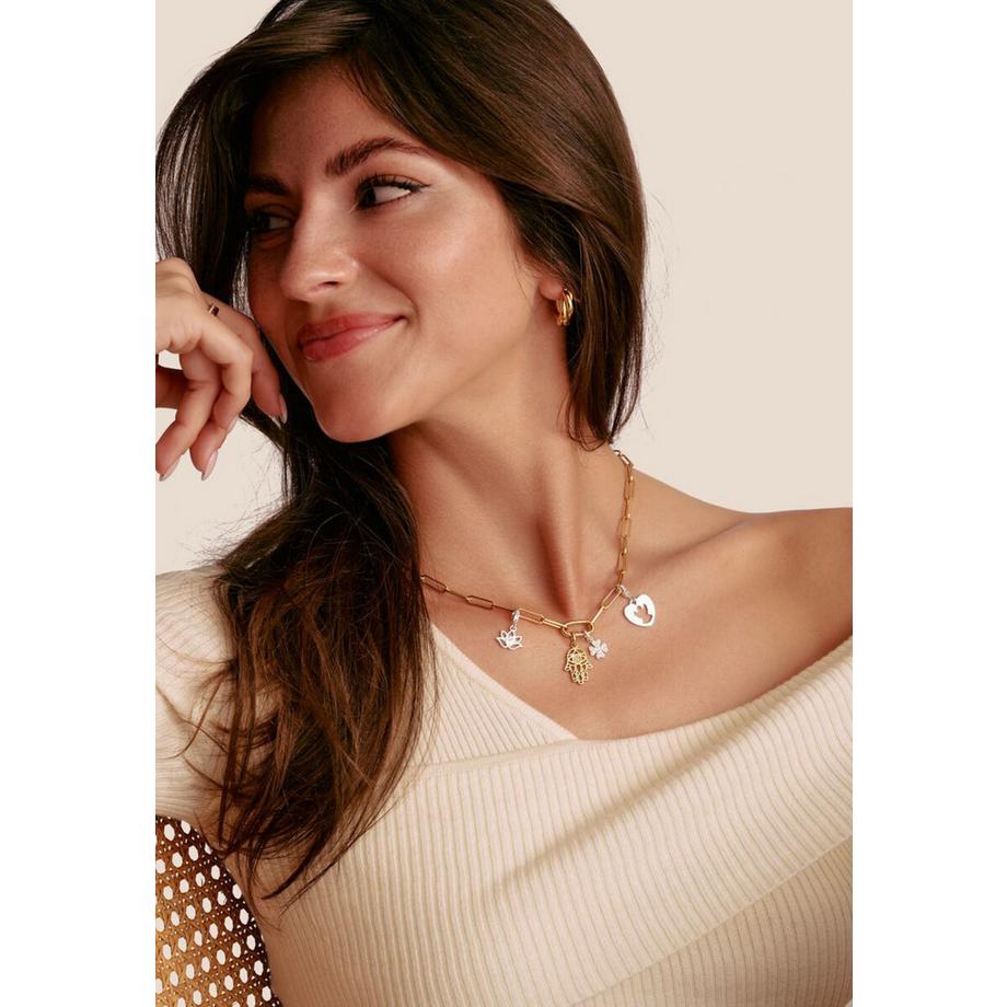 Thomas Sabo  Charm-Anhänger Glücksklee Mit Steinen 