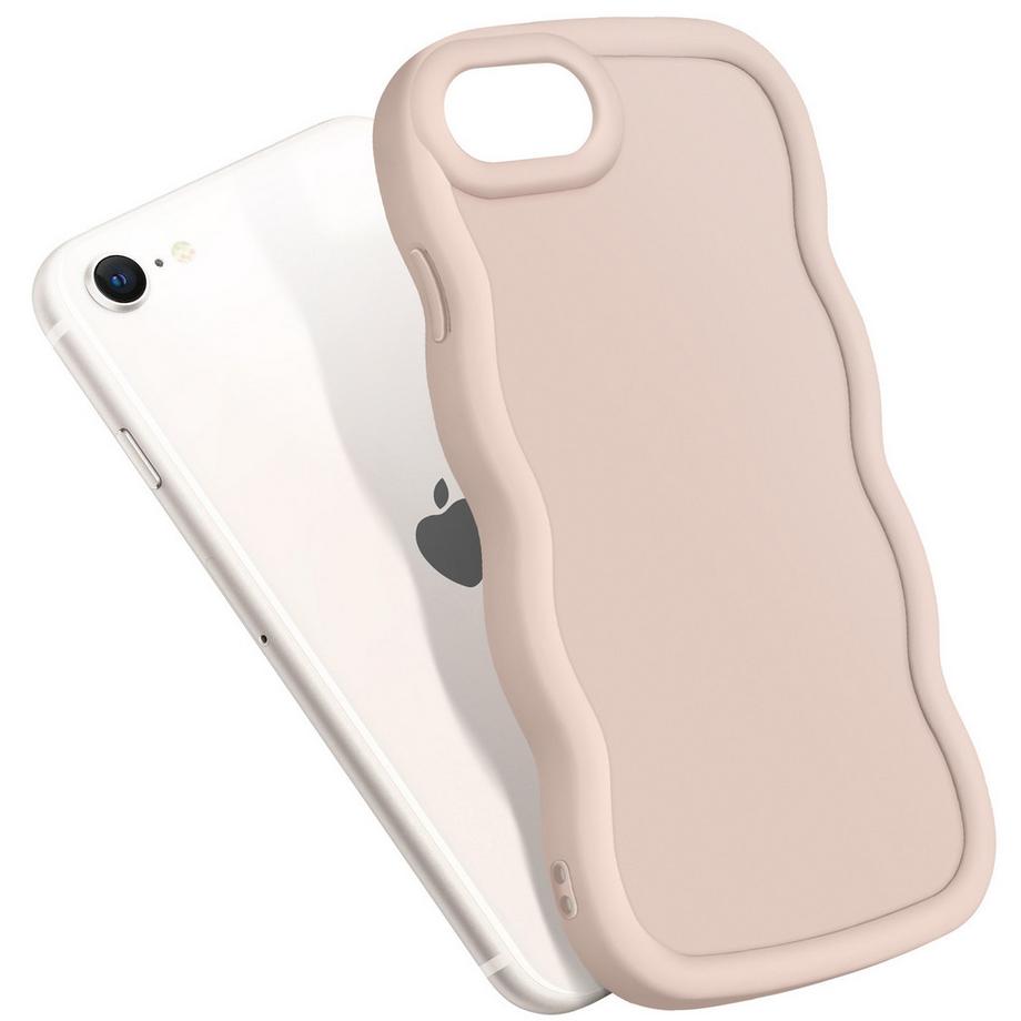 Avizar  Silikonhülle iPhone 7 und 8 Beige 