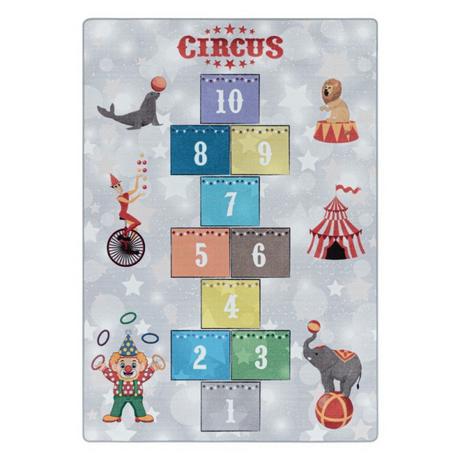 Paco Home Cirque de tapis pour enfants Clown Löwe  