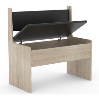 VCM Banc d'angle en bois Banc avec coffre Esal Largeur 80 cm Banc d'angle en bois Banc avec coffre Esal Largeur 80 cm  