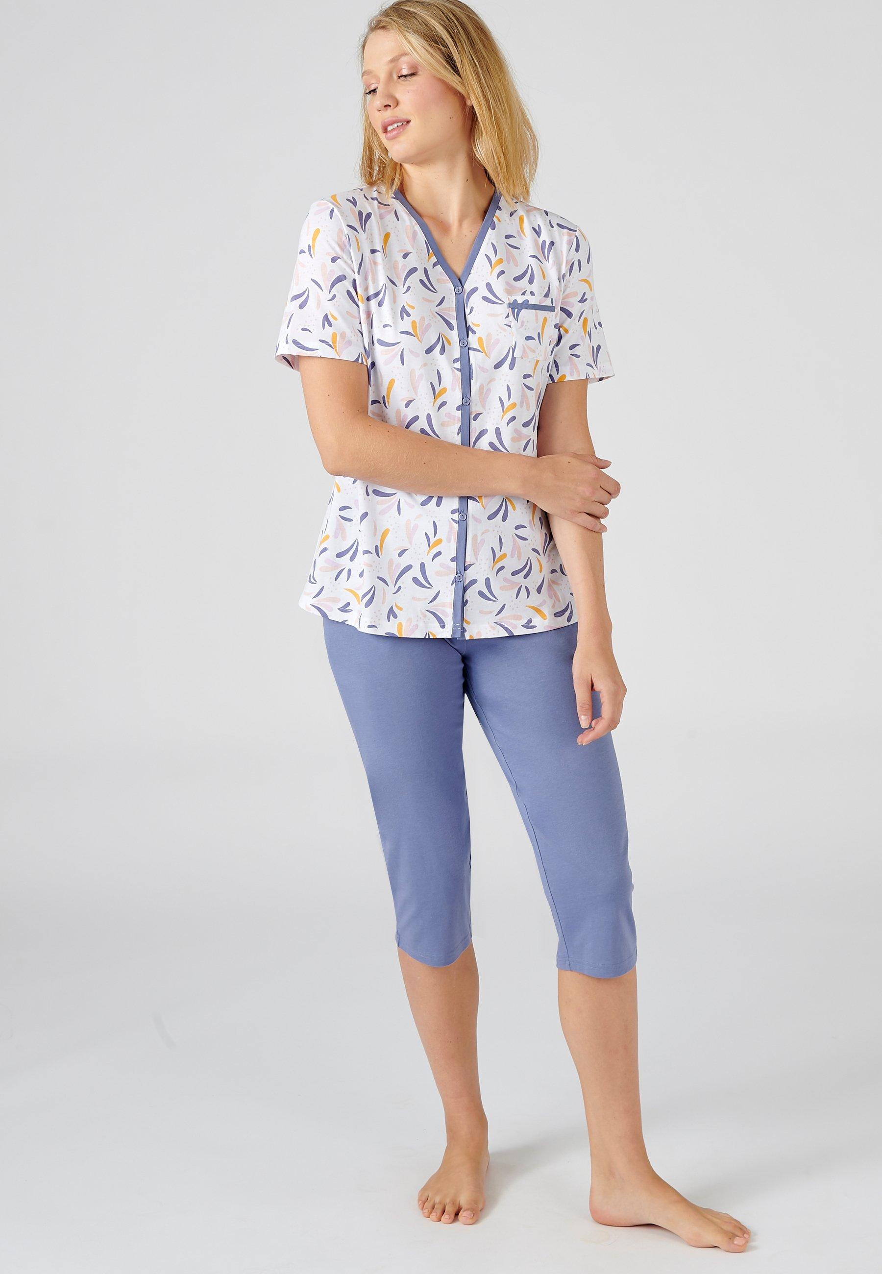 Image of Kurzpyjama. Unisex Blau 34/36