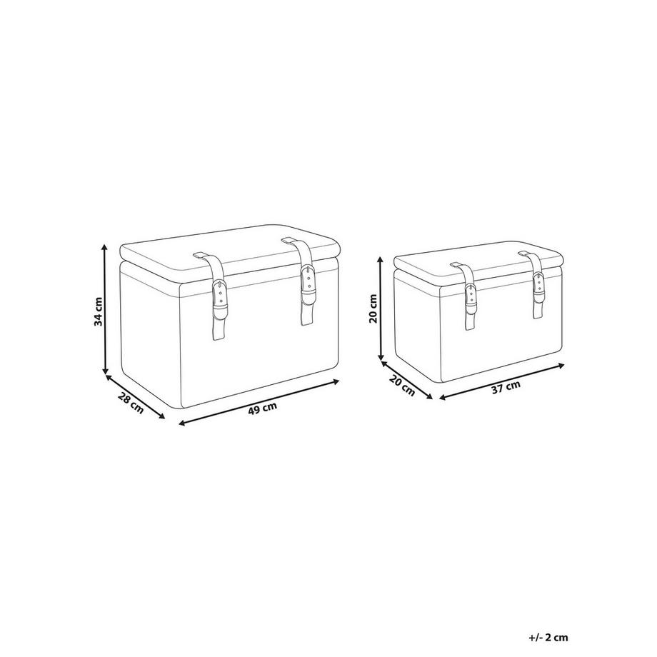 Beliani Korb en Rotin Boho IRBID  