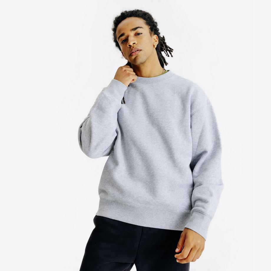 Felpa uomo girocollo oversize cotone