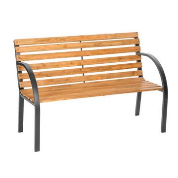 Panchina da giardino Micha, in legno 2 posti 119,5 x 62 x 83 cm