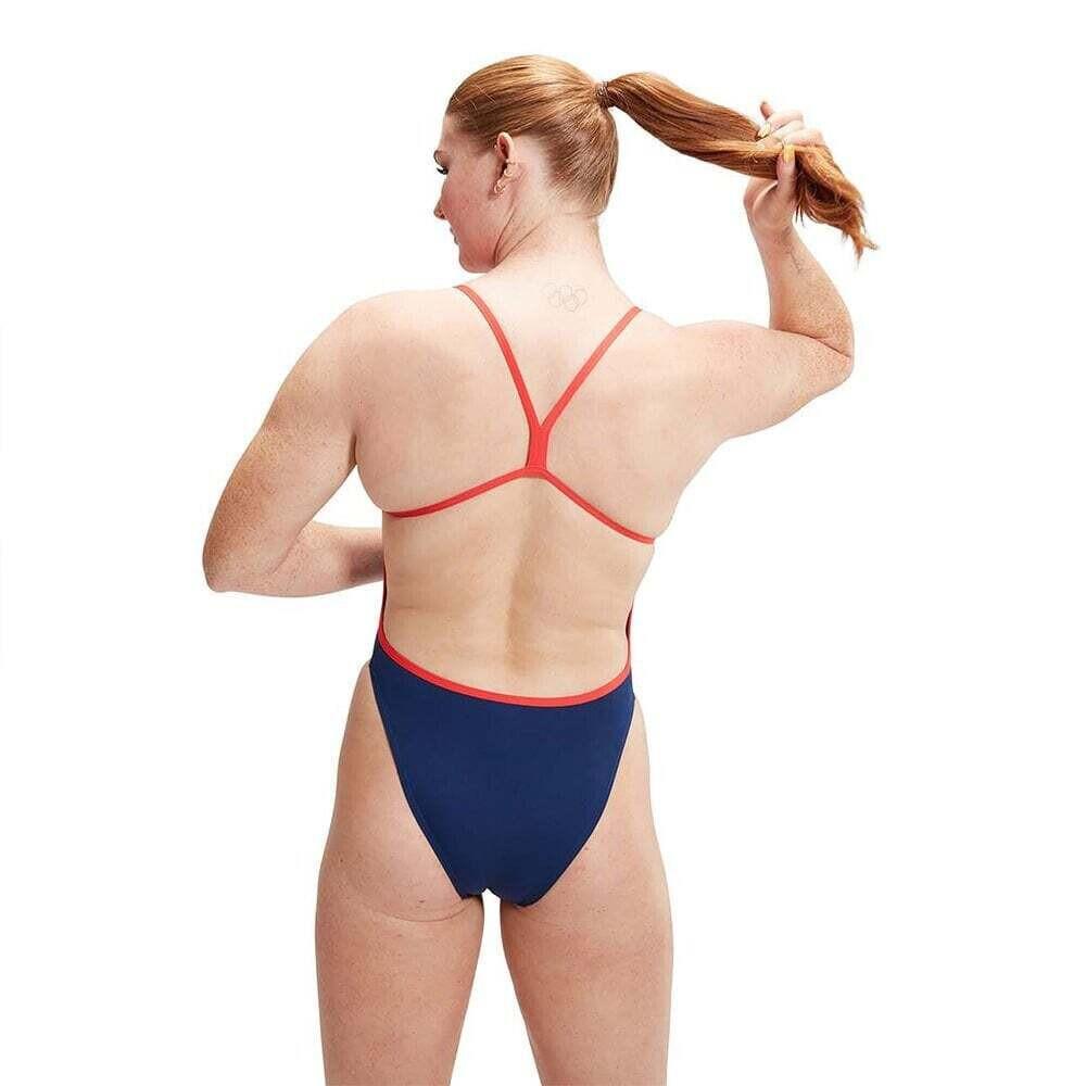 speedo  badeanzug, damen placem dig vback 