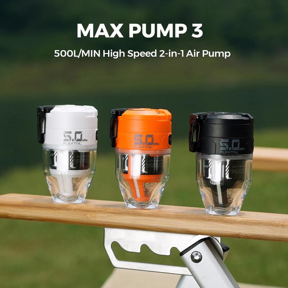 Flextail  MAX PUMP 3 Wiederaufladbare 2-in-1 Luftpumpe 