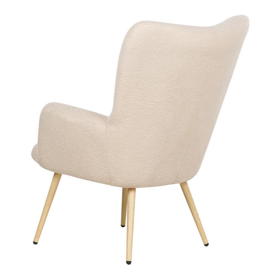 Beliani Ohrensessel aus Bouclé Retro VEJLE  