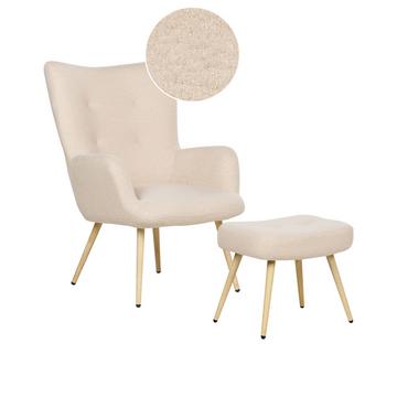 Fauteuil à oreilles en Bouclé Rétro VEJLE