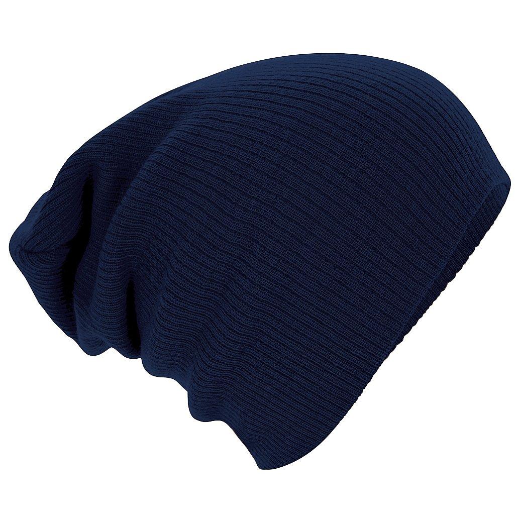 Image of Wintermütze Beanie Mütze Strickmütze Herren Marine ONE SIZE