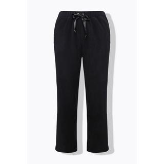 Ulla Popken  Pantaloni loungewear di pile con cintura elastica e taglio della gamba dritto 