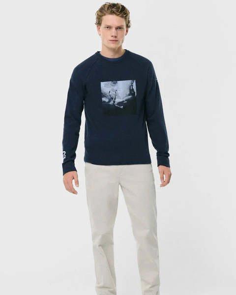 Ecoalf  T-shirt Langer Arm Payo  Deep Navy 