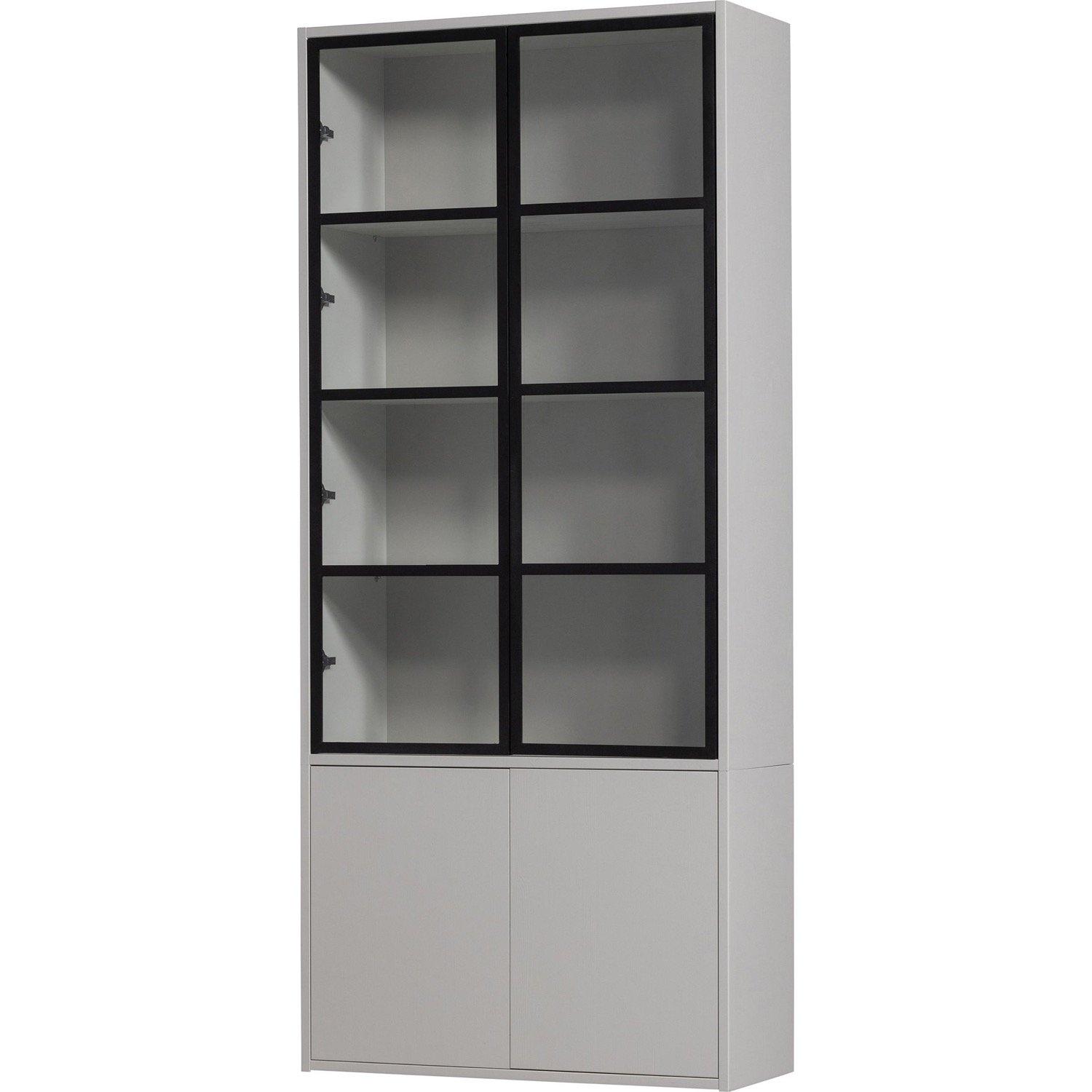 Image of Vitrinenschrank Basic Kiefer mist 230x101 Vitrinenschrank Basic Kiefer mist 230x101