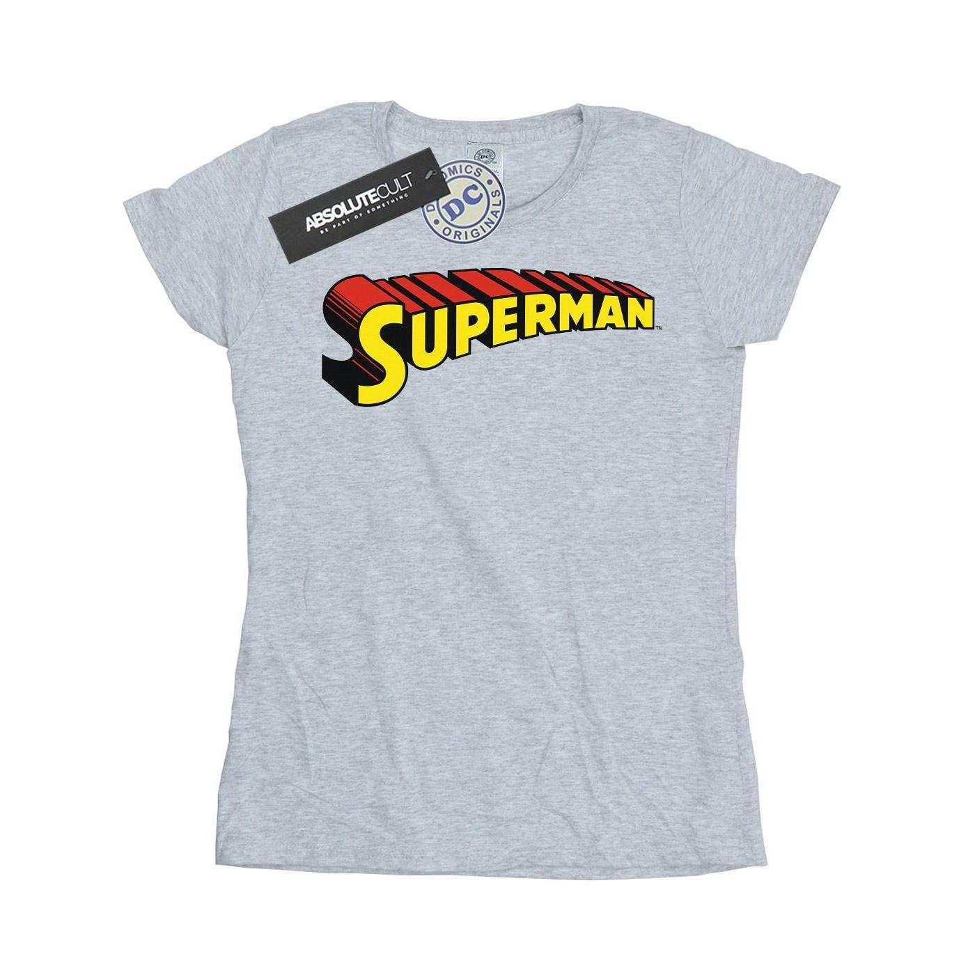 Image of Superman Telescopic Loco Tshirt Damen Grau XXL
