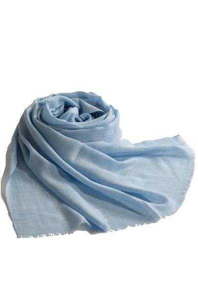 Image of Wollschal »schurwollen- & Seidenmix Schal«, Einfarbig, Mit Fransen Unisex Hellblau ONE SIZE