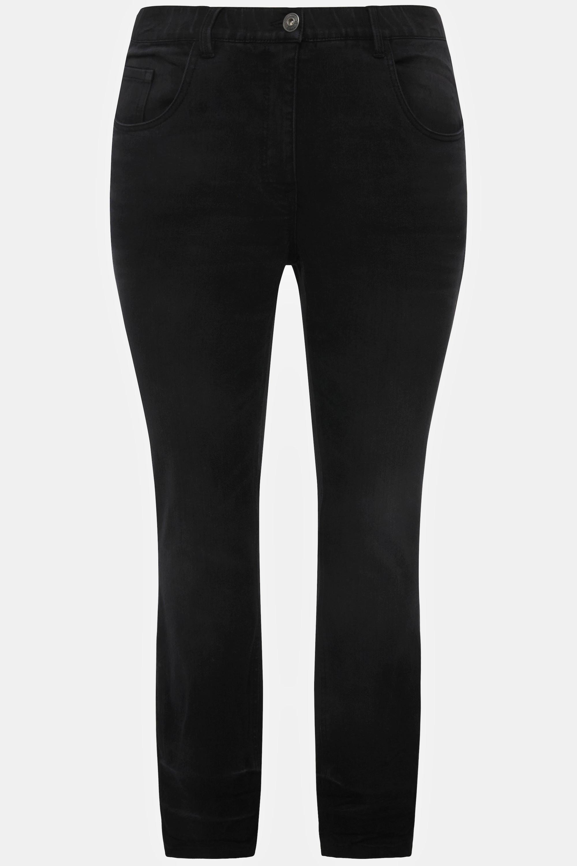 Studio Untold  Skinny-Jeans, Falten am Saum, 5-Pocket 