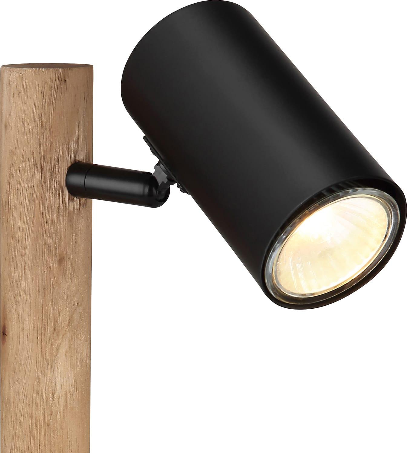 mutoni Lampada da tavolo in legno testa di moro 1xGU10 LED  