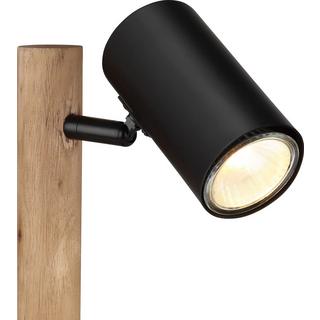 mutoni Lampe à poser bois brun foncé 1xGU10 LED  