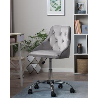 Beliani Sedia da scrivania en Velluto Glamour PARRISH  