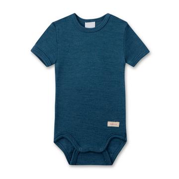 Merino/Seide Body uni blau