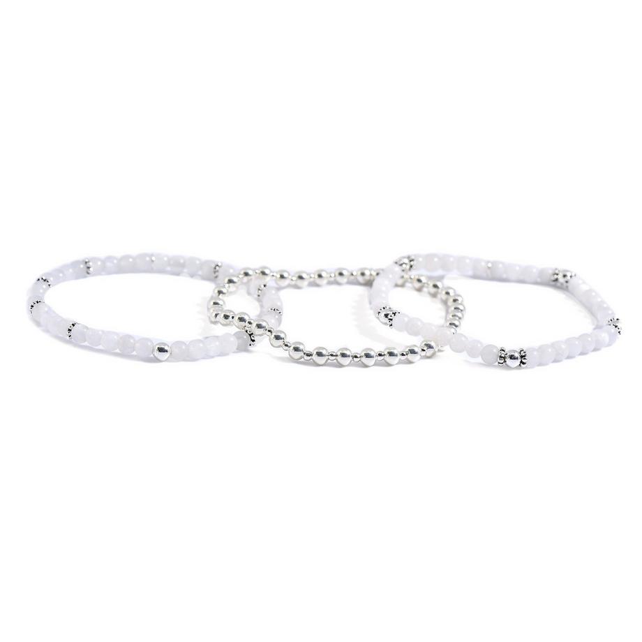 Julie Armbänder vereint als Bundle mit Regenmondstein