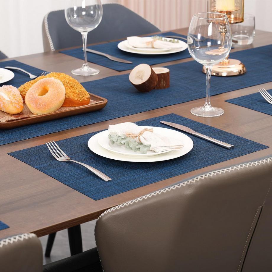 Alopini Placemats Washable Set of 6, Woven Placemats Non-slip Heat-resistant  
