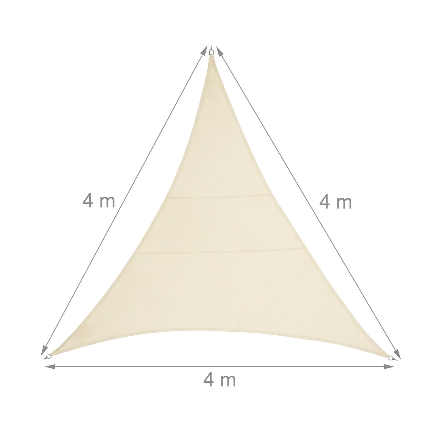 B2X Voile d'ombrage polyester triangulaire beige  